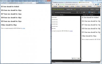 IE9CssHack和BrowserLab测试