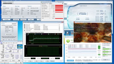3dmark跑分及温度测试
